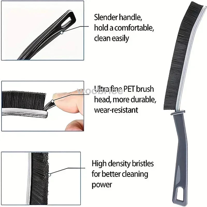 Household Cleaning Brush Bathroom Scrubber Radiator Crevice Cleaning Brush Multifunctional Thin Brushes Long Handle Ergonomic Oasis Select