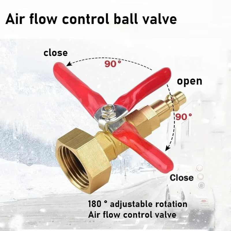 Brass Male Head Quick Aging 3/4 Inch Male Thread Suitable for RV1/4 Inch Quick Connector Explosion-proof Joint Oasis Select