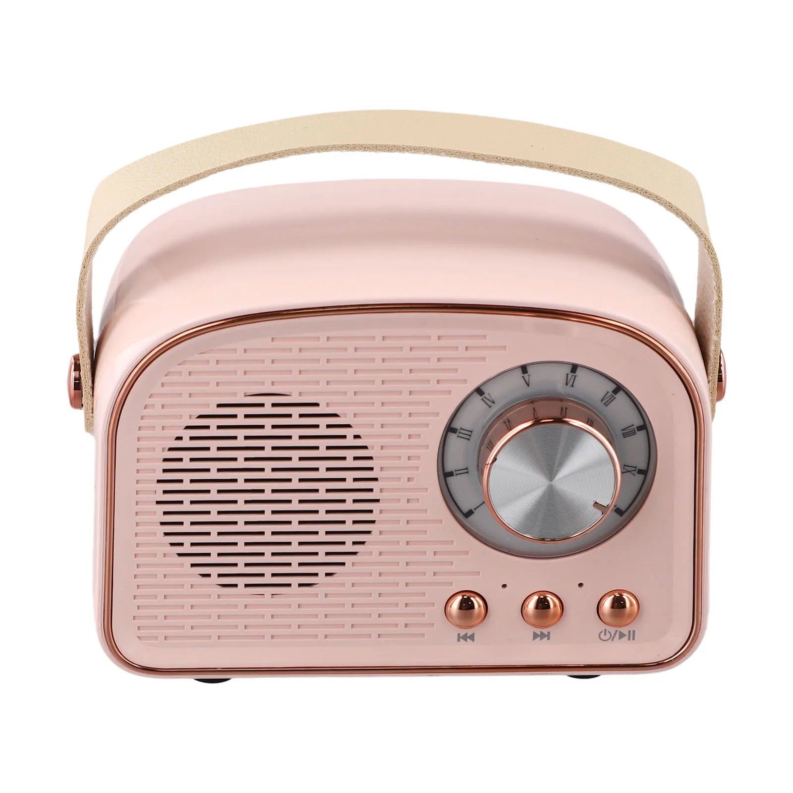 Portable Retro Wireless Speaker Bluetooth-compatible Cute Loudspeaker With FM Radio Speaker Music Stereo Sound Oasis Select Pink