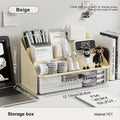 Desk organizer, student stationery drawer, home and office organizer with pen holder, multi-purpose storage box Oasis Select Beige