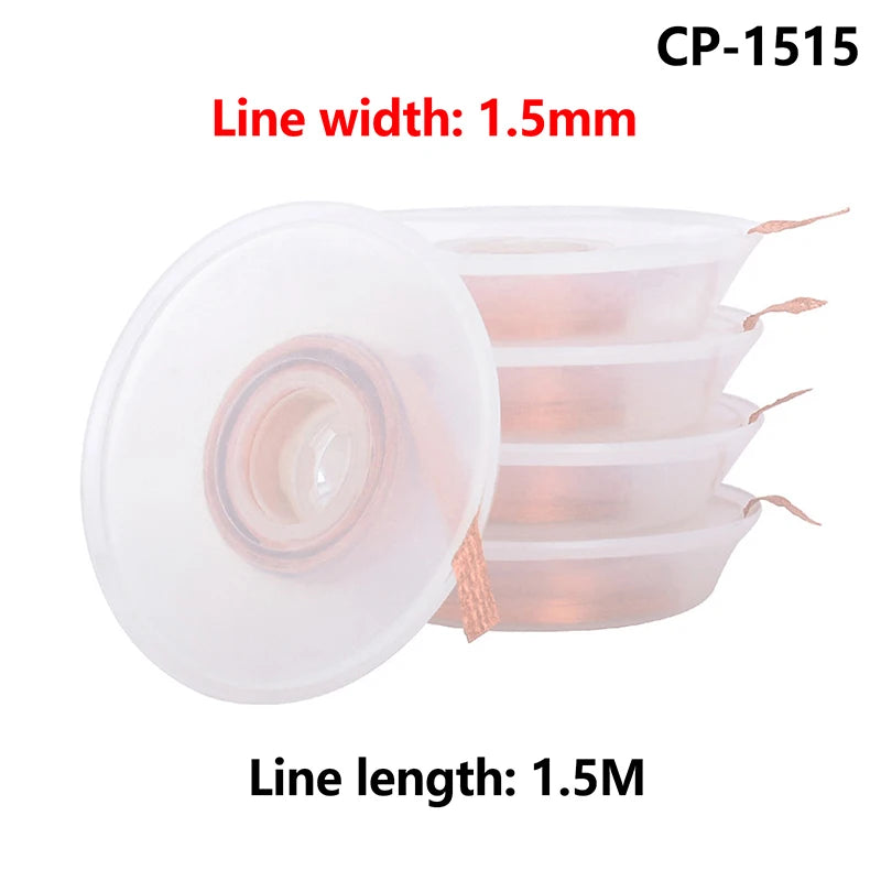 5 PCS Desoldering Wire Braid Soldering Mesh Welding Parts Low Residue No-Clean Solder Tin Remover Tool Oasis Select A2