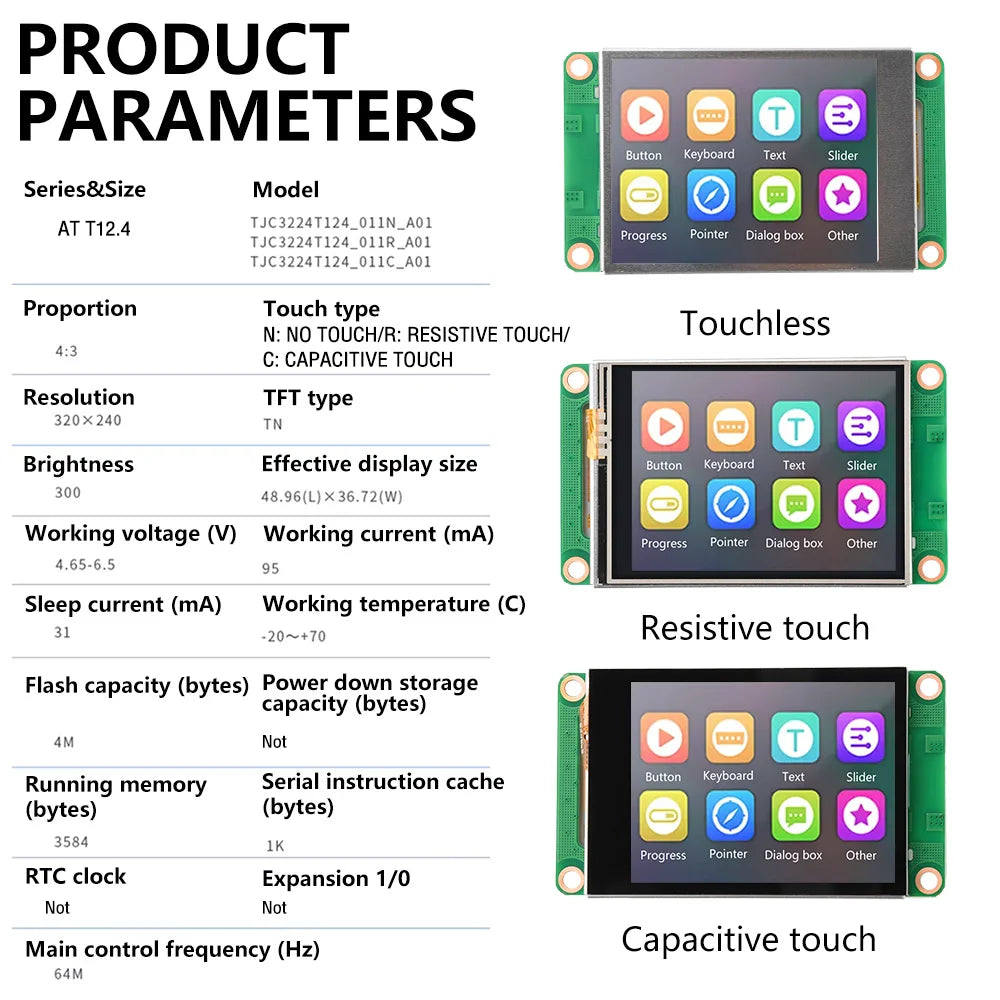 2.4-Inch 320×240 LCD Screen High Brightness Display SPI Interface Ultra Thin Module For Embedded Installation Oasis Select