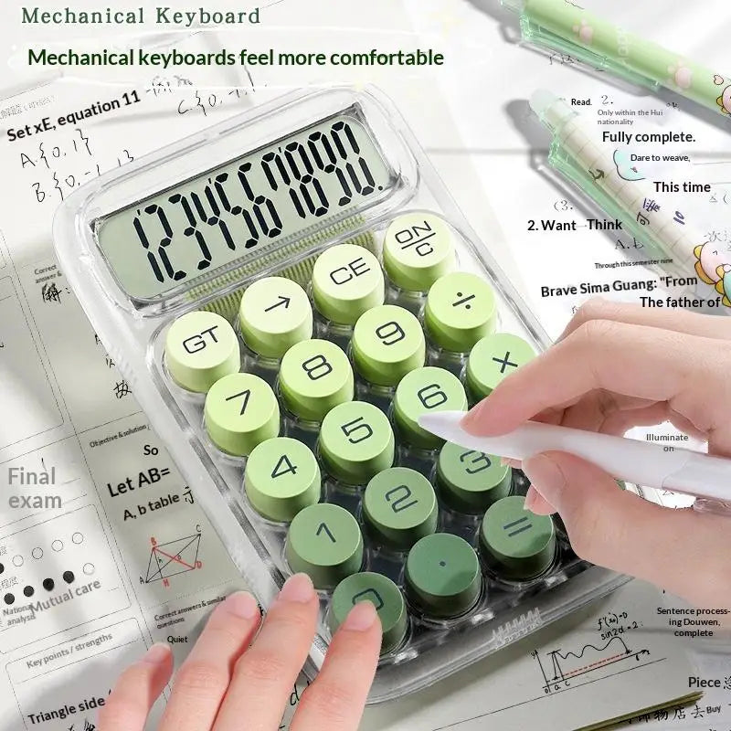 1PCS Large Screen Large Buttons High Appearance Level Calculator Portable Specially Designed For Students Oasis Select
