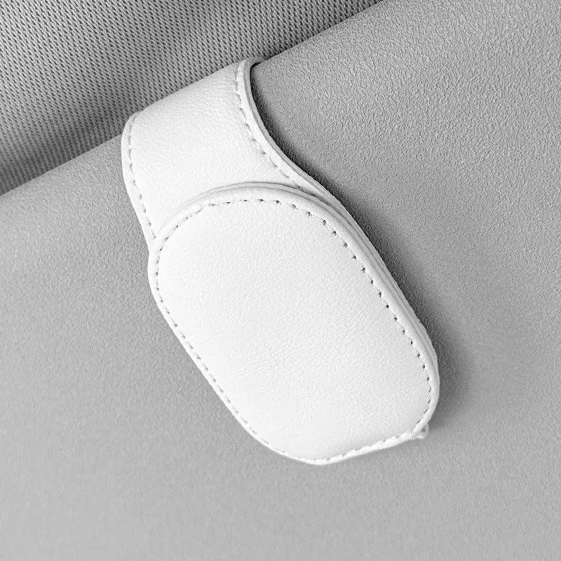 Automotive Car Sun Visor Glasses Case Magnetic Sunglasses Clip Card Ticket Holder Stand Fastener Pen Eyeglasses Accessories Oasis Select L
