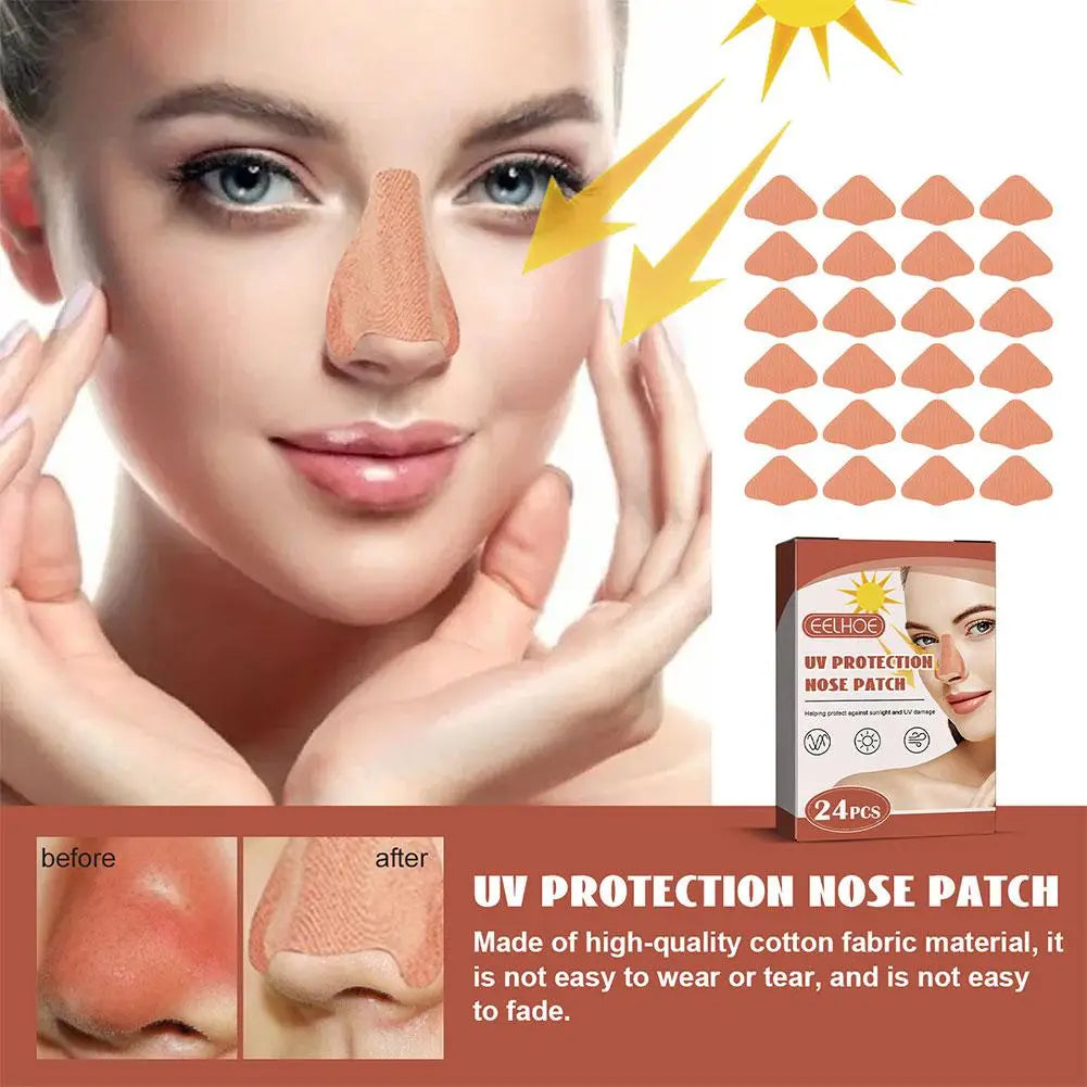 1/2 Packs Sun Nose Guard Sun Protection Nose Patch UV Nose Protection for Outdoor & Sports from Tanning, Cuttable & Breathable Oasis Select