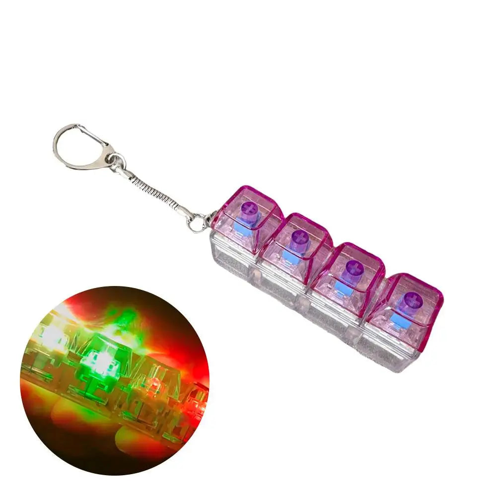 Mechanical Keyboard Fidget Keychain – DIY Keycap Stress Toy Fidget Keychain Toy Oasis Select E