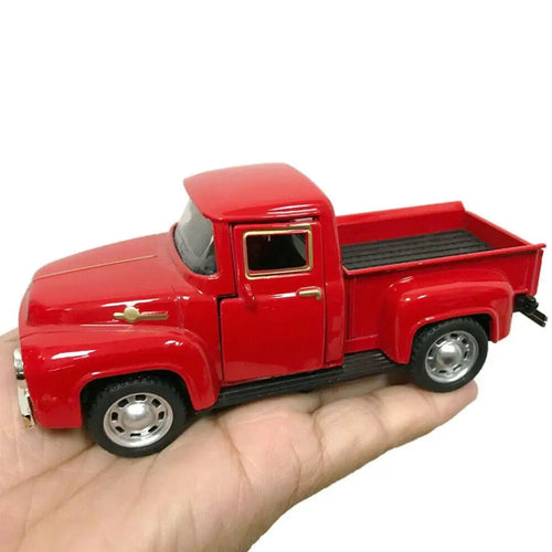 1/32 Vintage Red Diecast Metal Pull-Back Truck Toy | Kids Gift Diecast Truck Toy Oasis Select