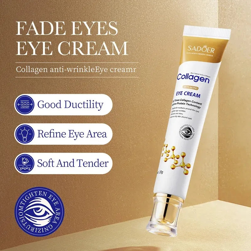 SADOER Collagen Eye Cream skincare Anti Dark Circles Eye Bags Firming Moisturizing skincare Eyes Cream Skin Care for Eyes Oasis Select Default Title