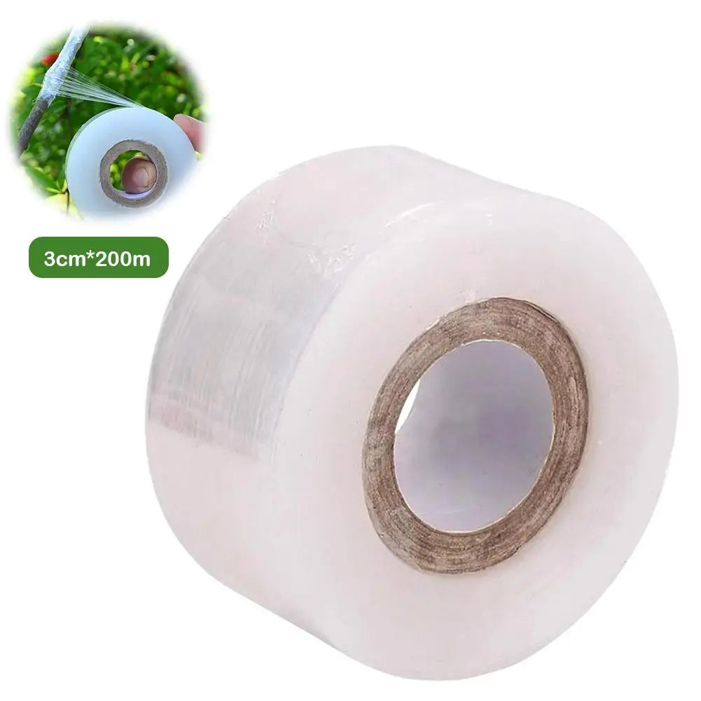 200M PE Grafting Film Stretchable Plant Grafting Tape For Fruit Tree Nursery Plants Seedlings Vine Floristry Winding Wrap Film Oasis Select Width 3cm