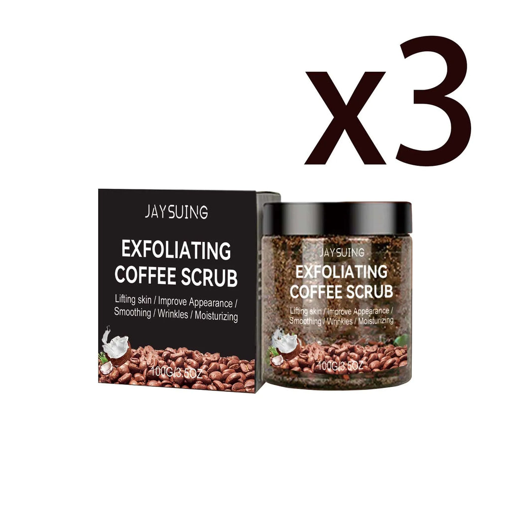 Jaysuing Coffee Body Scrub – Exfoliate, Smooth & Brighten Skin Body Exfoliating Scrub Oasis Select 3x100g 100g