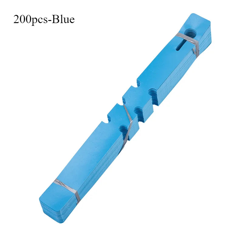 Waterproof plant tag Plastic plant Hanging tag Gardening plant tag tool plant labels garden sign planters for outdoor plants Oasis Select 200pcs-Blue