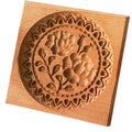 DIY Wooden Shortbread Mold Raspberry Heart Carved Gingerbread Cookie Mold Kitchen Cutter Molds For Valentine's Day Easter Party Oasis Select 01 - 9x9x2cm