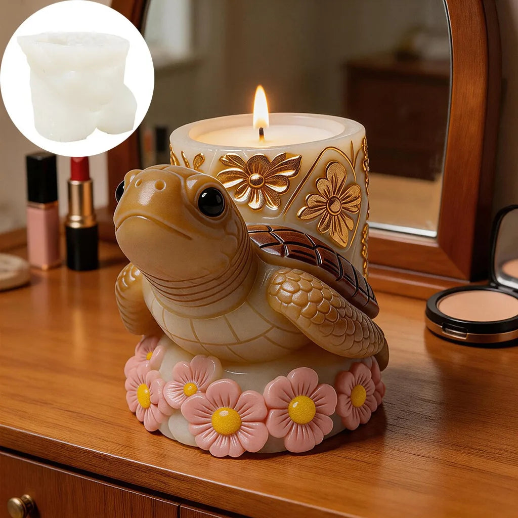 3D Turtle Silicone Candle Mold Ocean Theme DIY Craft Mold for Handmade Candle Plaster Home Decor Oasis Select