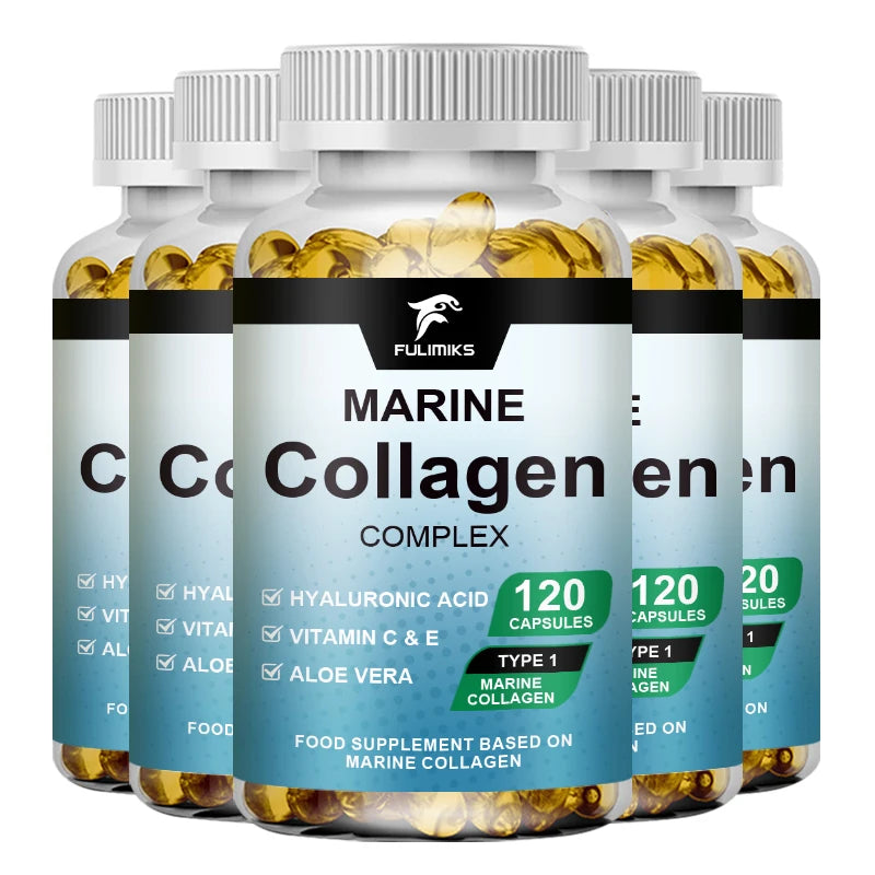 Marine Collagen Capsules with Hyaluronic Acid – Skin, Hair & Nails