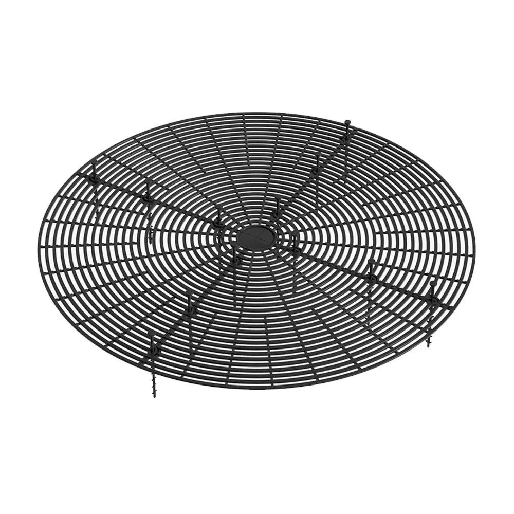 Cuttable Plant Pot Guards Rust-proof Round/Square Flower Pot Cover Multi-use Plastic Plant Protection Mesh Balcony Yard Oasis Select Black-52cm-Round