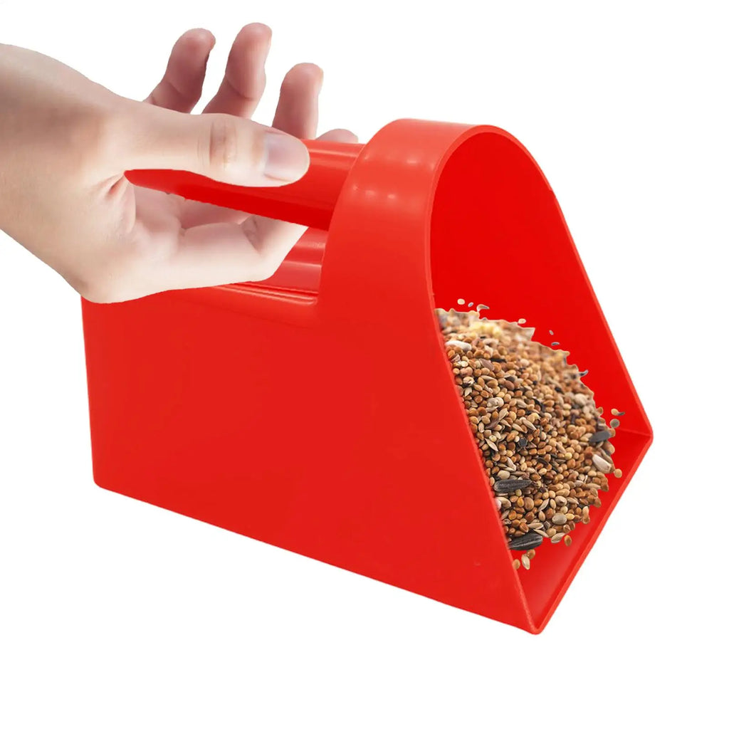 Plastic Feed Scoop Thickened Flat Bottom Food Shovel For Sheep Farming Utility Feed Scoop Poultry Durable Livestock Feeding Tool Oasis Select