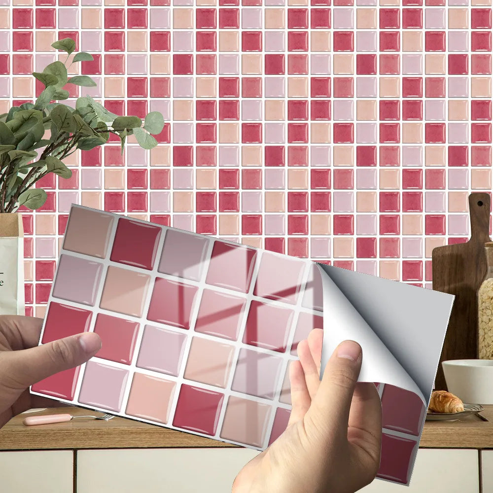 Home renovation crystal ceramic tile paste self-adhesive floor paste kitchen oil proof decoration sticker tile paste decoration Oasis Select