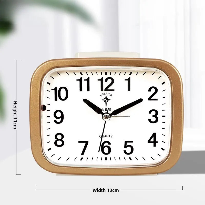 Clock Living Room Desktop Decoration Bedside Clock Table Desktop Home Decoration Ornament with Backlight Minimalist Style Oasis Select C