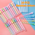 12/24Pcs Summer Romance Bubble Wands Pastel Mini Dip Sticks for Outdoor Dates Wedding Party Favors Cute Goody Bag Gifts Couple Oasis Select 24pcs