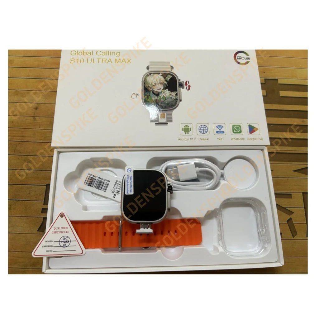 GOLDENSPIKE S10 Ultra MAX 4G Android Smartwatch | GPS WiFi Camera