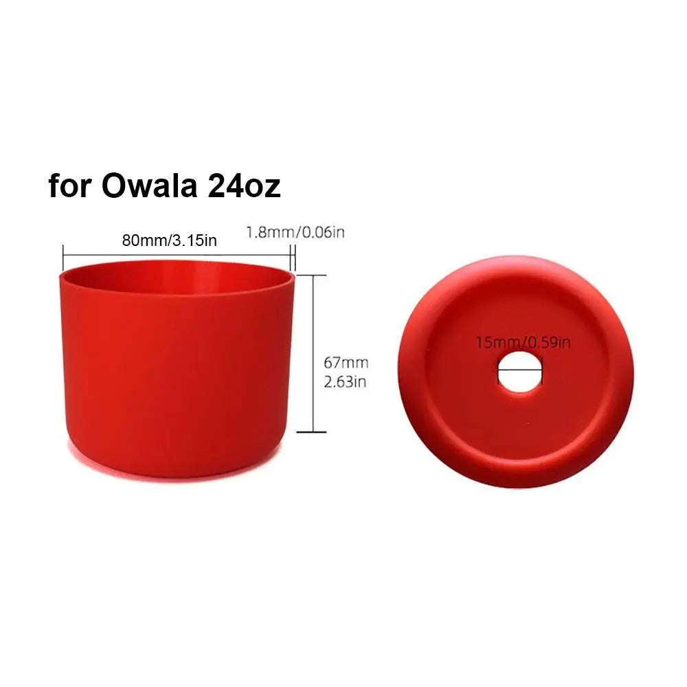 1Pcs New Anti-Slip Silicone Boot Protective Soft Bottle Bottom Base Colorful Cup Sleeve for Owala 24oz 32oz 40oz Oasis Select