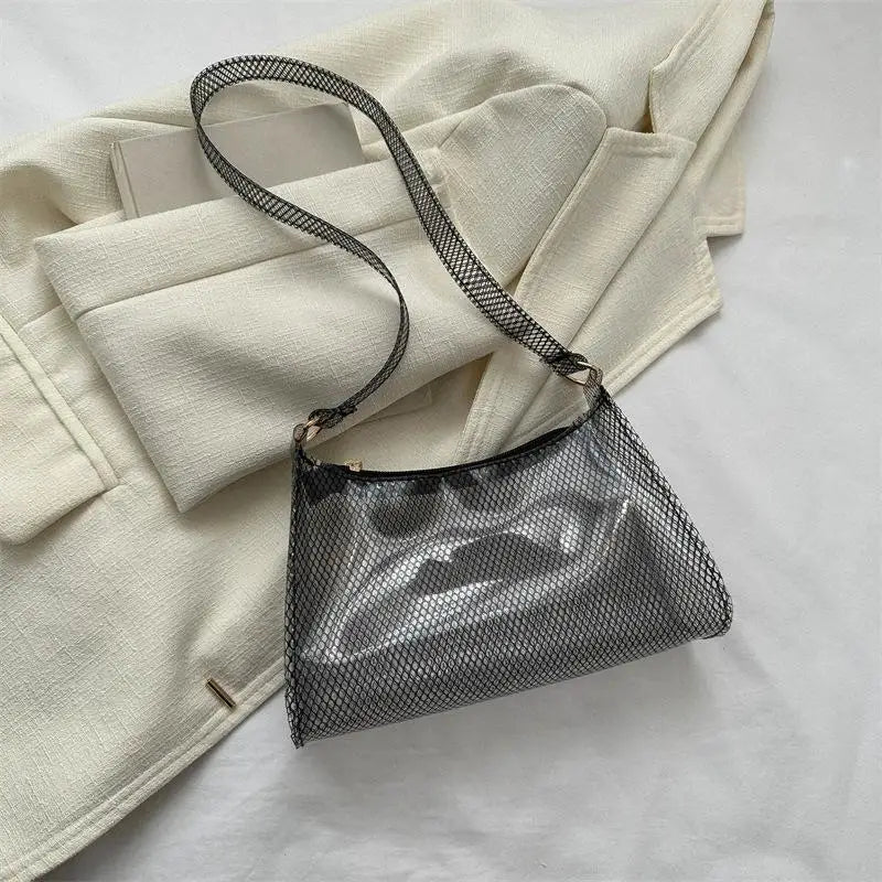 Women's Clear PVC Transparent Shoulder Bag | Crossbody Handbag