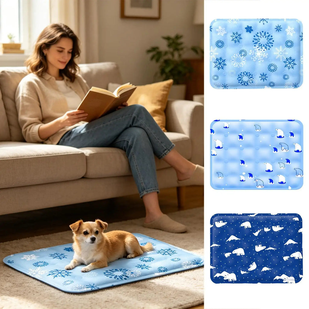 Pet Dogs Cat Summer Cooling Pad Mat Washable Foldable Puppy Big Dog Ice Cooling Bed Mattress Cool Mascotas Cushion Blanket