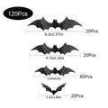 3D Pvc Bat Halloween Decorations on The Wall Black Bats Wall Stickers Halloween Scary Props Oasis Select 120pcs Black Bat-04