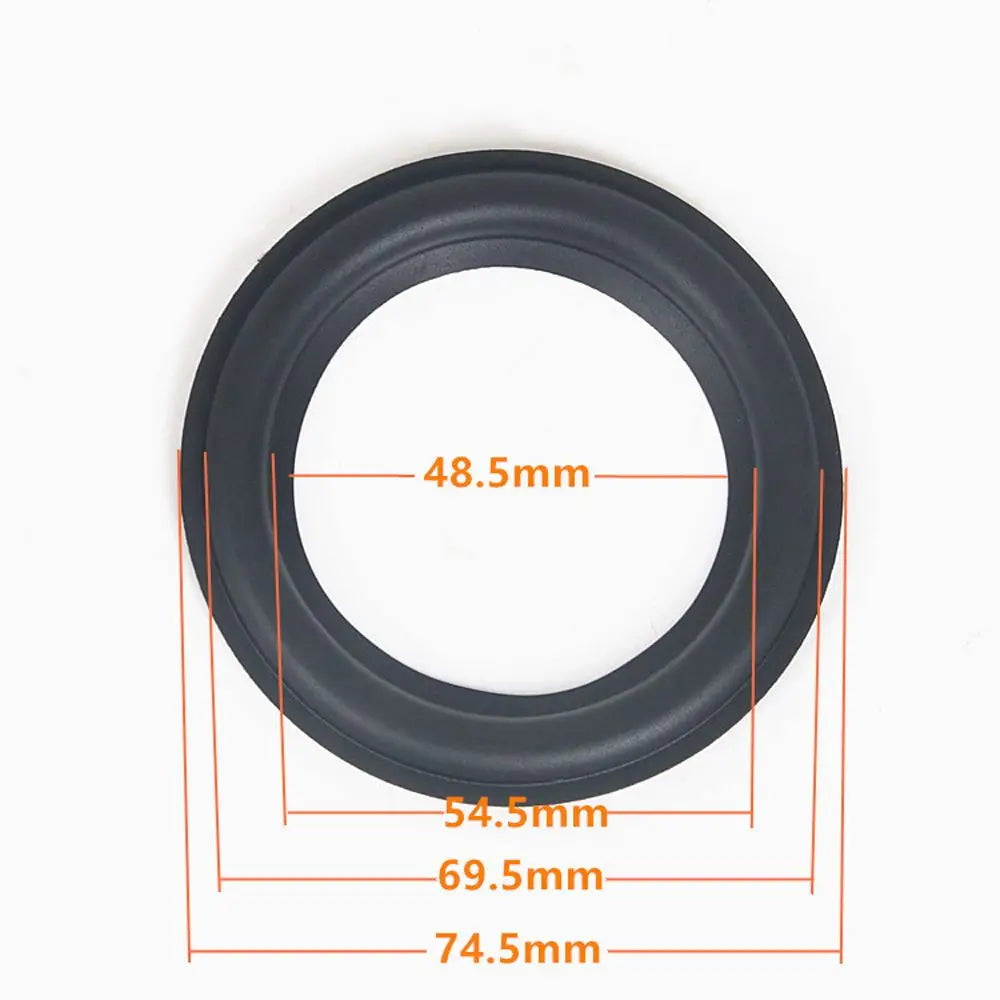 Black Speaker Rubber Repair Folding Edge Ring Subwoofer Speaker Repair Accessories DIY 5 INCH 6.5INCH 8 INCH 10 12 INCH Oasis Select 3 inch