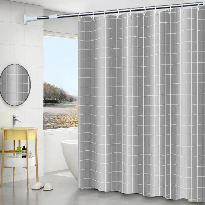 Eco Friendly PEVA Waterproof Bath Curtain Rustproof Grommets Leaf Design Modern Bathroom Decor Set Includes Hooks Oasis Select E 100x180cm