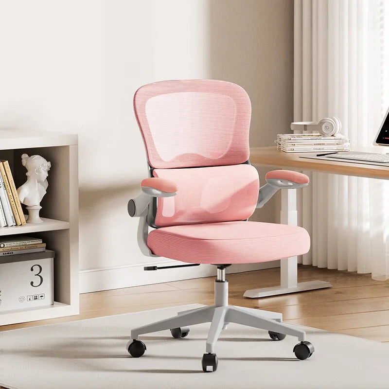 Multi-functional Computer chair Home sedentary comfortable backrest Dormitory student office chair seat Oasis Select Grey-Powder-3GraA