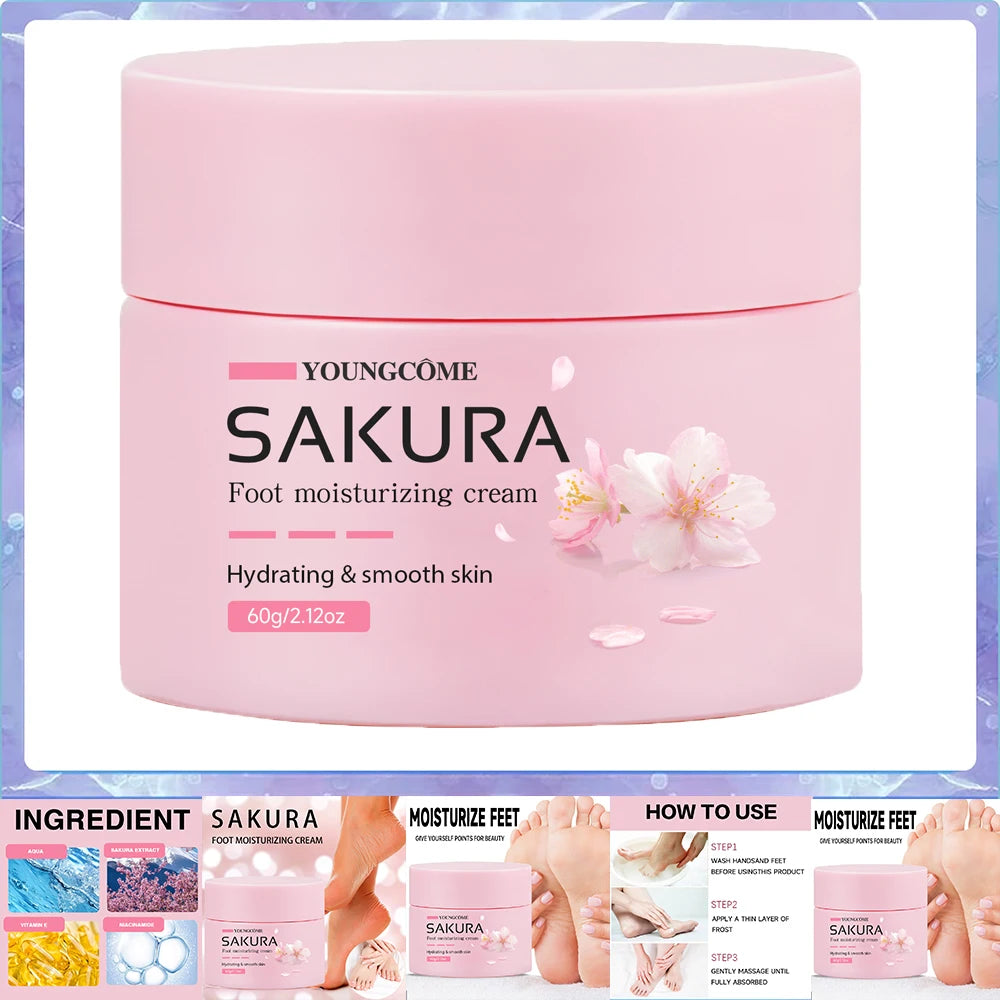 Sakura Foot Cream – Urea 40% & Shea Butter Overnight Heel Repair