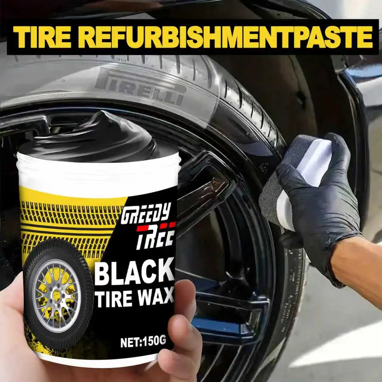 Tire Shine Spray & Dressing – High Gloss UV Protection Polish