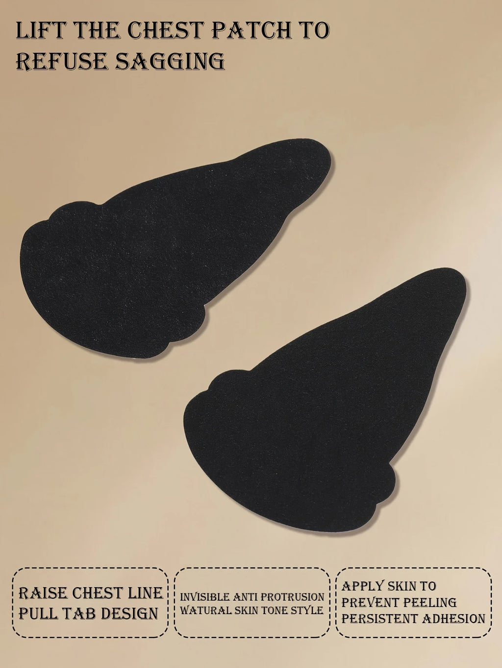 20PCS Invisible Chest Patches, Skin Friendly Breathable Chest Lifting Patches, Super Adhesive Chest Support Pads Oasis Select