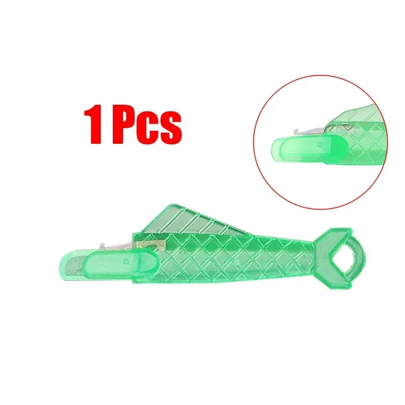 Automatic Needle Threader DIY Tool Home Hand Sewing Machine Device Thread Auto Needle Cross Stitch Sewing Accessories Oasis Select 1pc green