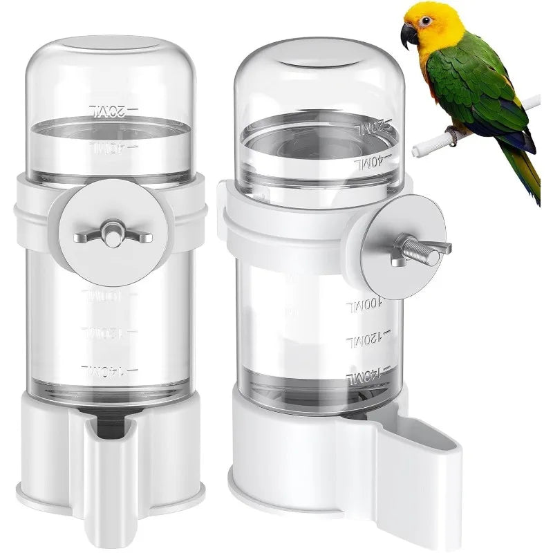 2 pieces of bird water dispenser, automatic water feeder, plastic cage-type water dispenser (not suitable for food feeding) Oasis Select