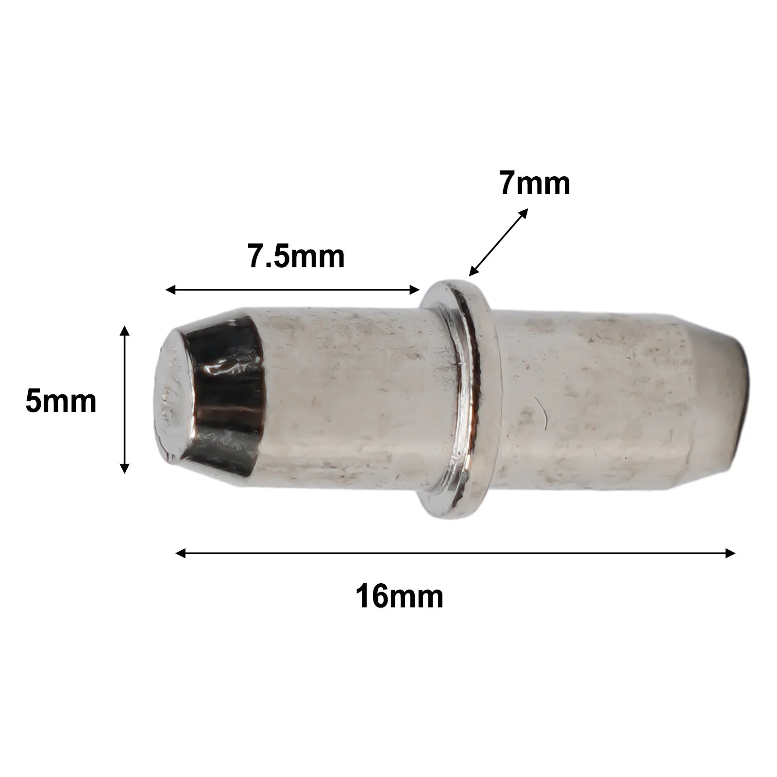 50-Pack Nickel-Plated 5mm Shelf Support Pegs for Cabinets Shelf Support Pegs Oasis Select
