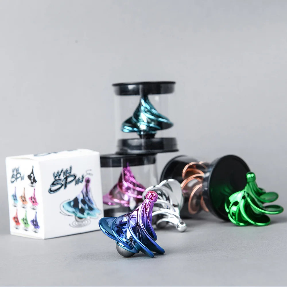 Wind Up Desktop Toy Rotating Kinetic Spinner Fidget Stress Relief Gift for Adults Office Desk Birthday Christmas Present Oasis Select