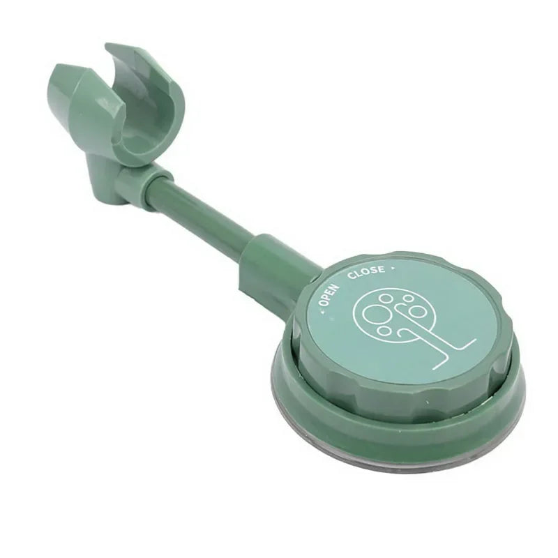 Adhesive Shower Head Mount Cartoon Design Shower Holder For Shower Head 360 Degree Adjustable Handheld Shower Head Holder Shower Oasis Select light green