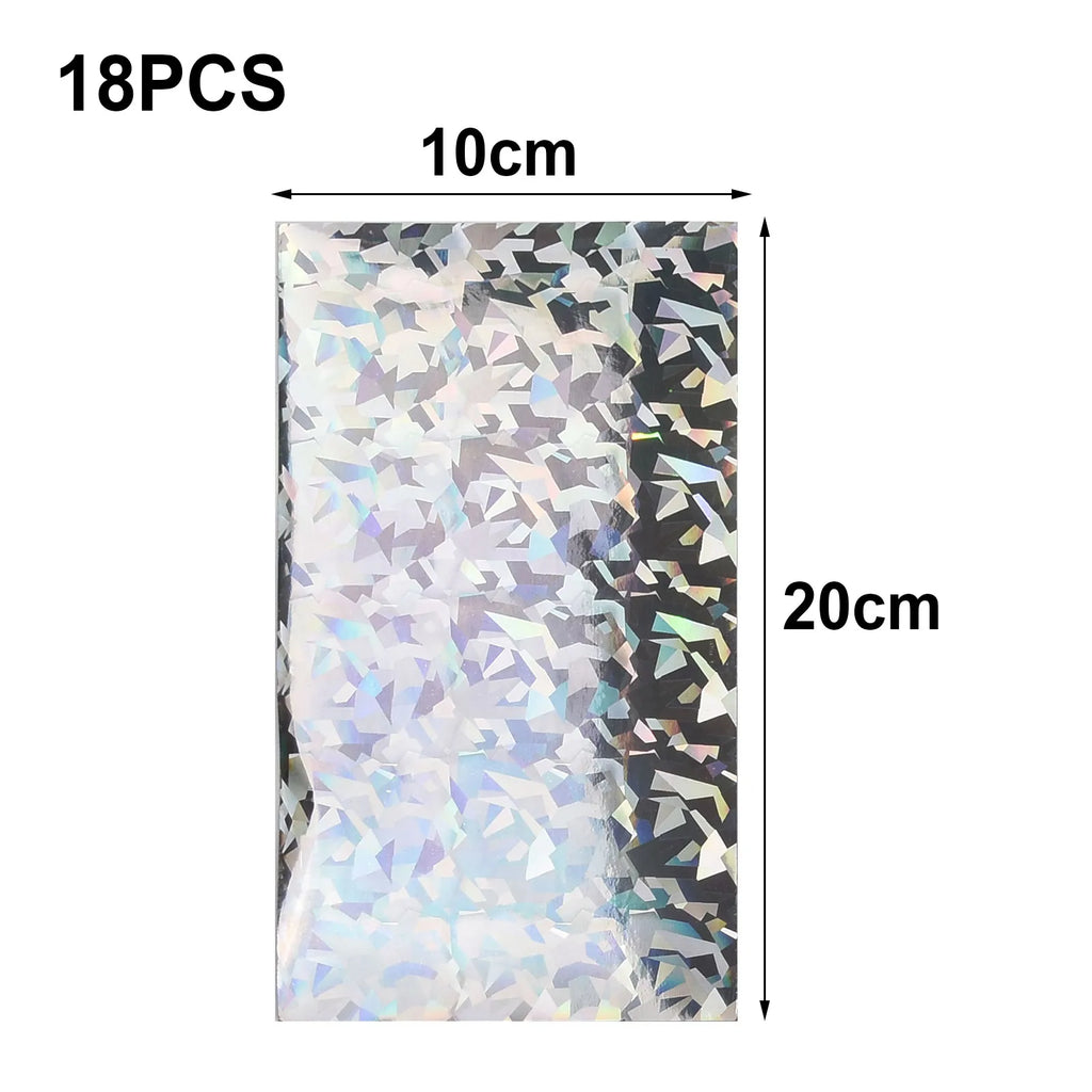 18PC Fish Scale Lure Tapes 20x10cm Flasher Dodger Baits Lure Making Fly Reflective Holographic Fishing Sticker For DIY Fish Skin Oasis Select