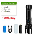 Mikenoon A10 Rechargeable LED Flashlight | Zoomable 500m Torch