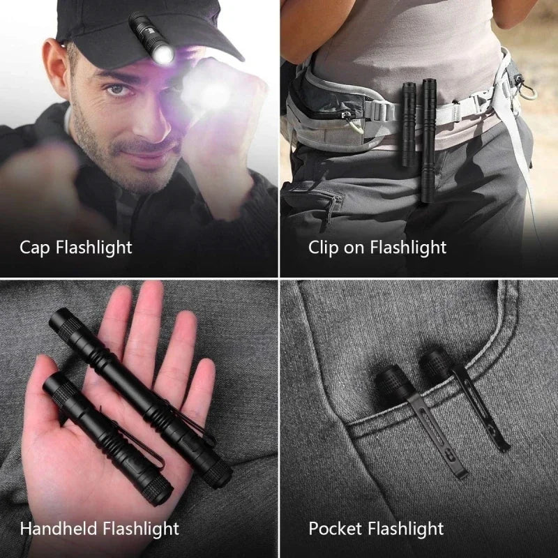 ESMARTER Mini LED Pen Flashlight | Waterproof AAA Torch