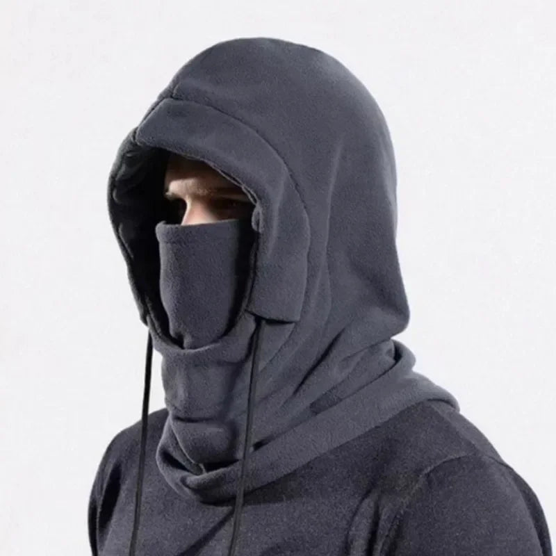 Winter Balaclava Hooded Scarf - Warm Neck Gaiter with Hood for Outdoor Activities, Cycling, Skiing - Black, Pink, Khaki Oasis Select
