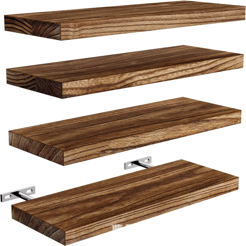 Balcony wall suspended wooden shelving partition Bathroom living room plank wall hanging shelving Oasis Select
