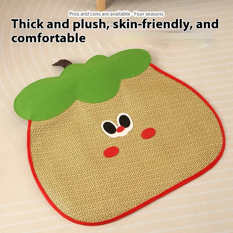 Summer Cooling Pet Mat - Cartoon Cat Bed & Scratcher, Sofa - Protective Cat Sleeping Pad, Anti - Scratch Nap Mat Oasis Select