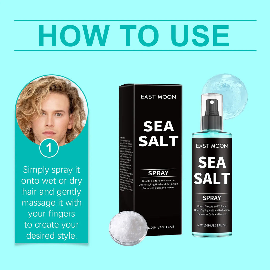 Sea Salt Curl Spray – Long-Lasting Hold & Wave Definition