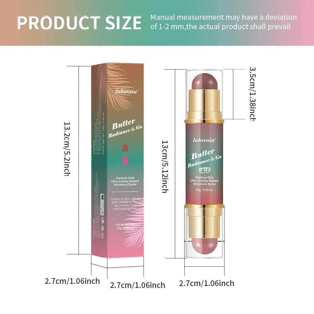 Lakerain 2-in-1 Contour Stick – Cream Blush & Highlighter