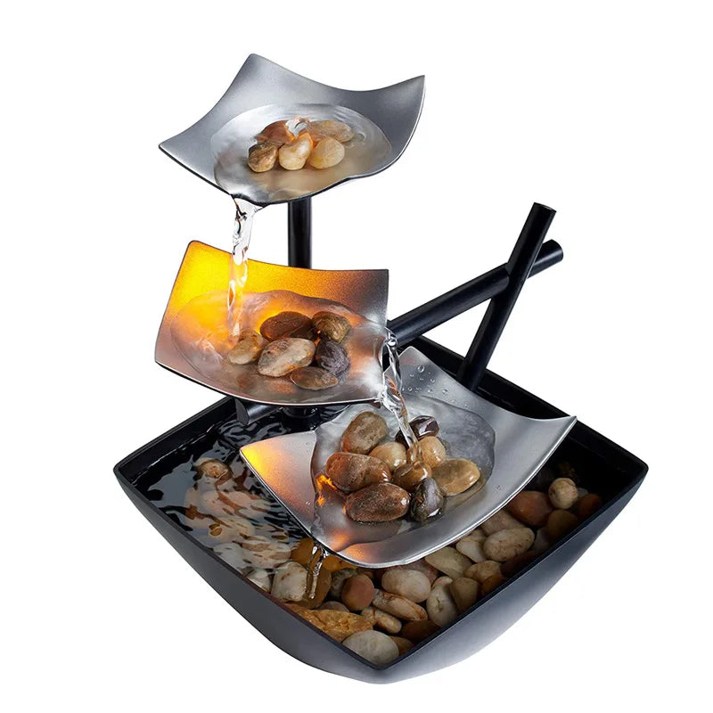 Water Decoration Tabletop Fountain Crafts Office Water Fountain Feng Shui Decoration Home Accessories Oasis Select
