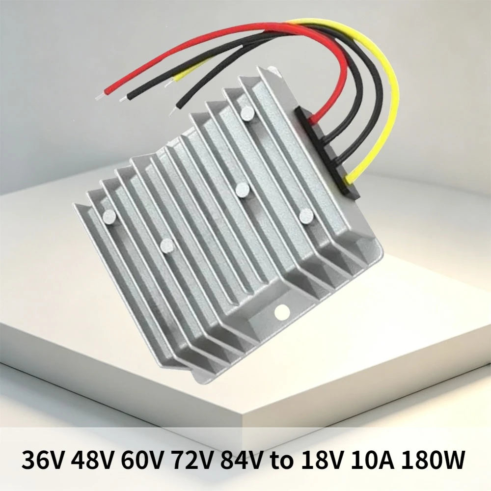 36V 48V 60V 72V 84V to 18V 10A 180W Step-Down DC DC Converter 30-80V Voltage Regulator Buck Car Truck Boat Buck Power Supply Oasis Select
