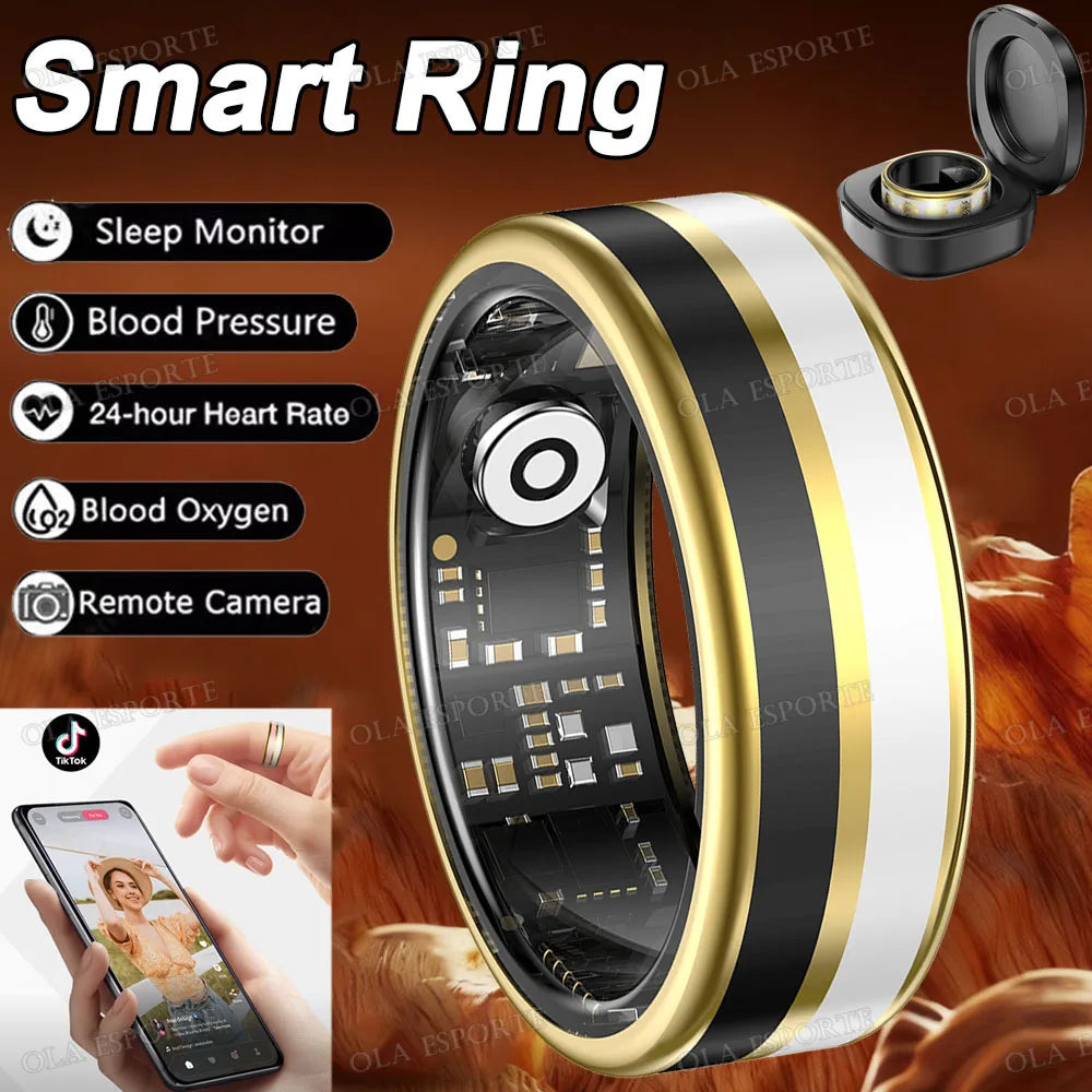 Ola Esporte Smart Ring – IP68 Fitness Tracker | Men & Women